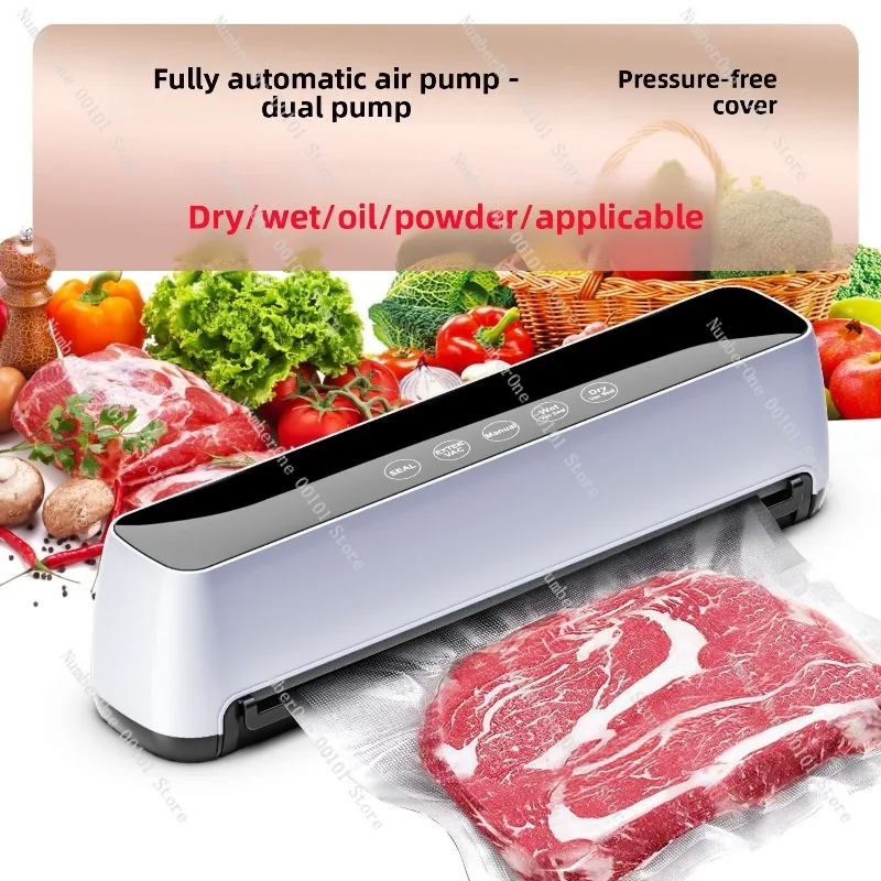 Household Automatic Food Vacuum Sealer Machine Plastic Bag Preservation Packaging