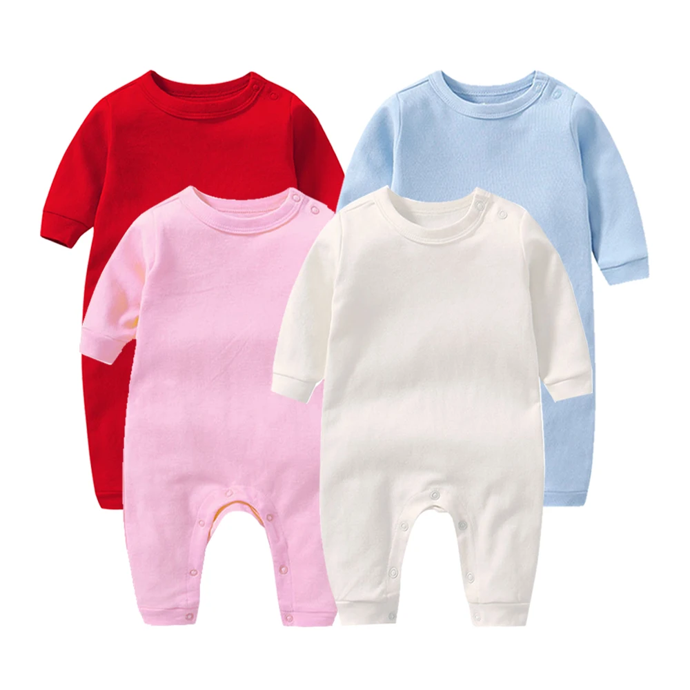 

3pcs 100% Cotton Baby Girls Boys Rompers Grows Growings Newborn Sleepsuits Sleepwear Roupa de Bebe Jumpsuits Spring Autumn