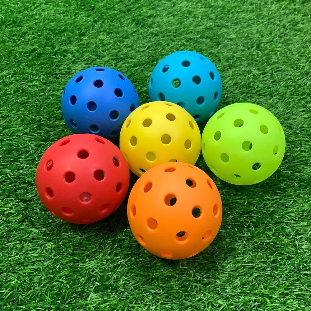 6/12/24 Stück Pickleball 74MM Langlebige 40-Loch Outdoor-Picklebälle 26g für Wettkämpfe Pickleball-Sets – Detail 8