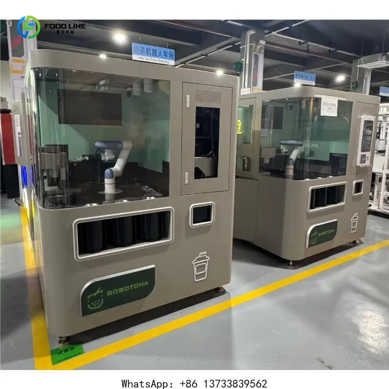 Customized Fruit Tea And Milk Tea Robot 24 Hour Unmanned Vending Machine Multi Flavors