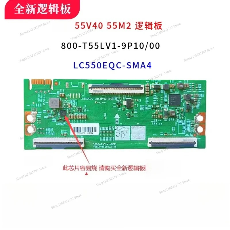 For 55V40 55M2 Logic Board 5800-T55LV1-9P10/00 LC550EQC-SMA4