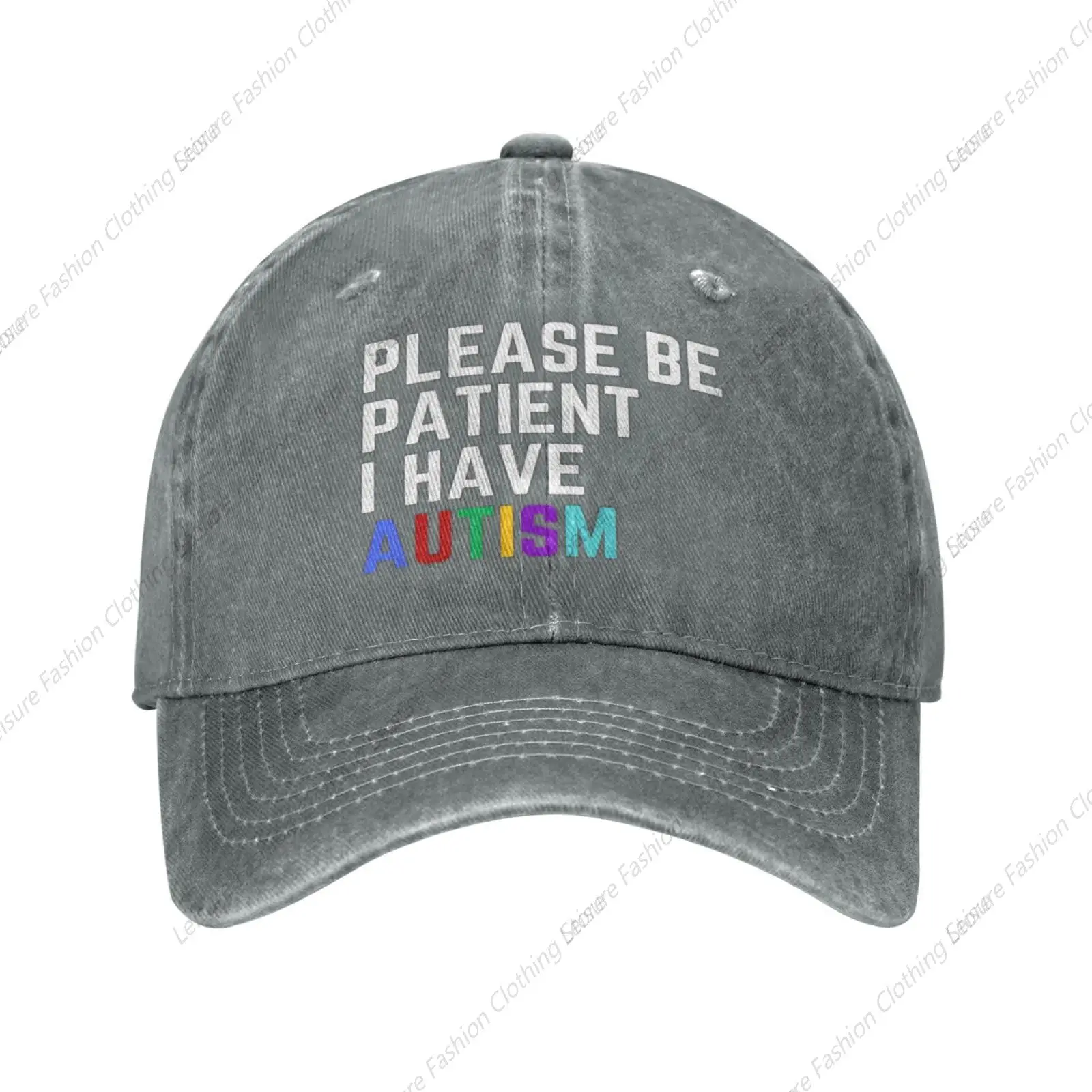 

Please Be Patient I Have Autism Hat for Men Women Dad Trucker Hats Funny Baseball Cap