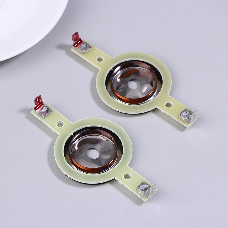 Hot Sale 2Pcs 25.4MM Tweeters Voice Coil Round Speaker Treble Coil Horn Titanium Film Copper Clad Alumium Diaphragm Repair Parts