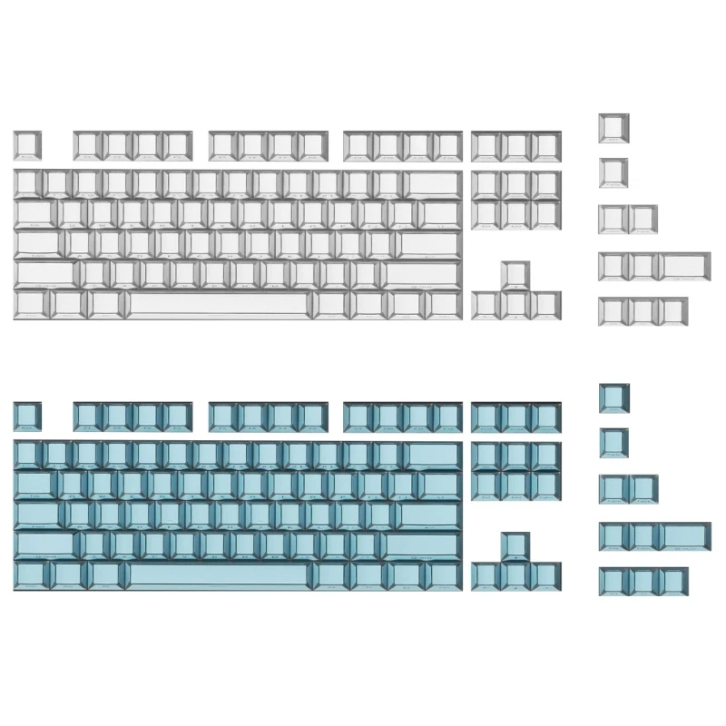U55C 97Key PBT Through Keycaps Original Profile Dye Sub Side Legends Printed