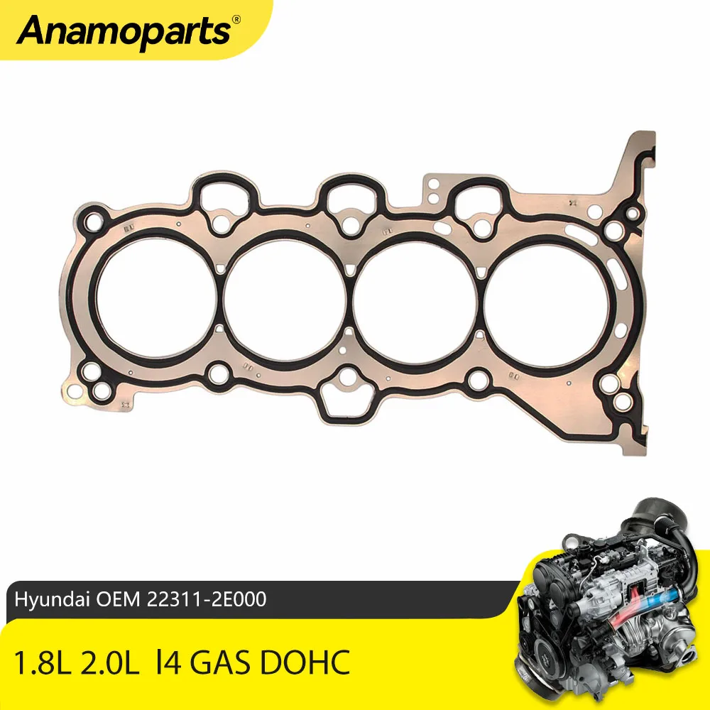 Cylinder Head Gasket fit 1.8 2.0 L l4 GAS DOHC for Hyundai  Kia Coupe Elantra Tucson Soul 1.8L 2.0L 2011-2020 OEM 22311-2E000