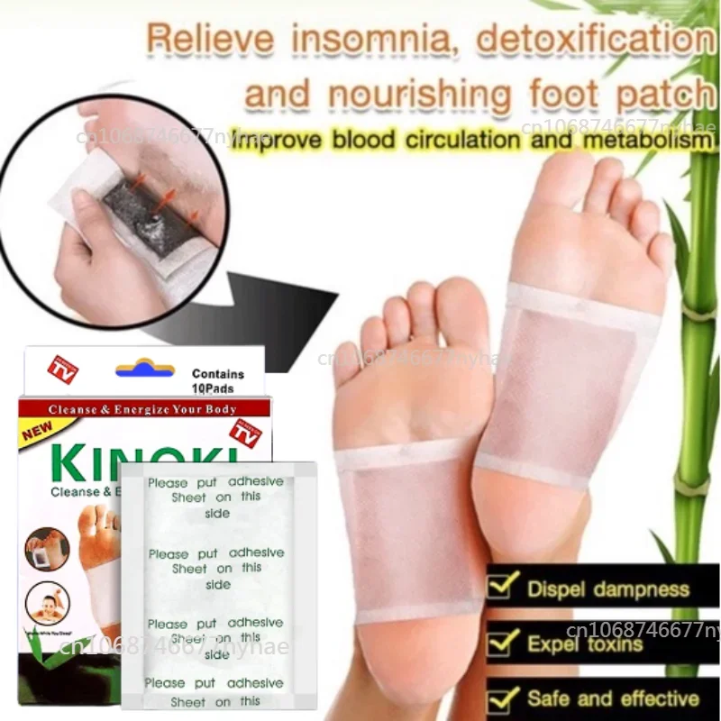 Health Herbs Foot Relief Tools Detox Foot Patch 10PCS Korea Kinoki Toxins Remover Cleansing Slimming Feet Accessory Foot Pads