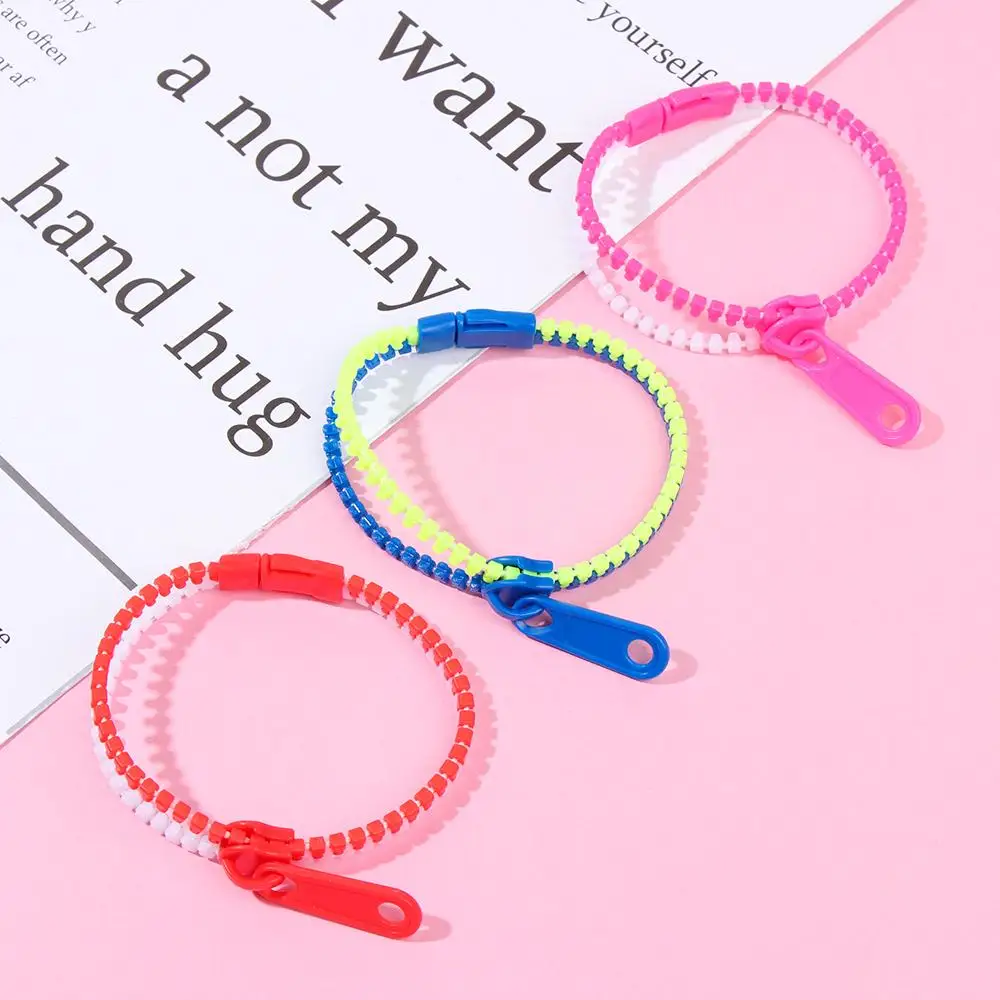 1 PC Sensory Zipper Fidget Bracelets Zip Stim Bracelet Toys Stress Anxiety Relief Autism ADHD Toys Fashion Jewelry Accessories