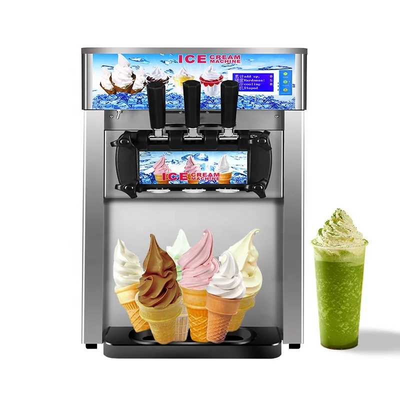 Softy Ice Cream Machine Ice Cream Corn Machine Table Top Roll Ice Cream Machine