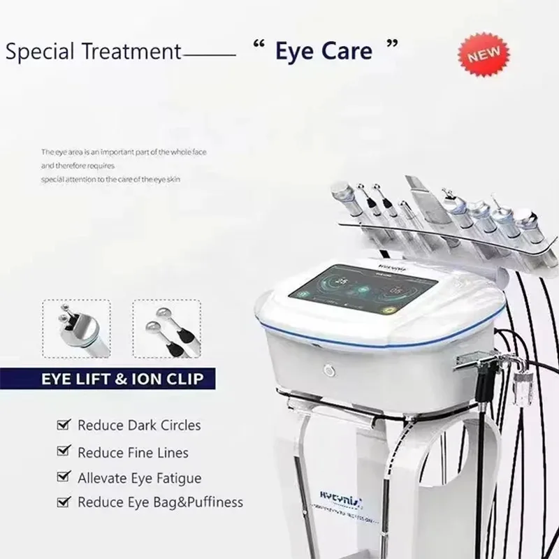 Korean HYCYNIS 10 in 1 Skin Management System Hydrofacial Skin Care Face Lifting Blackhead Removal Anti-Aging Beauty Spa Device