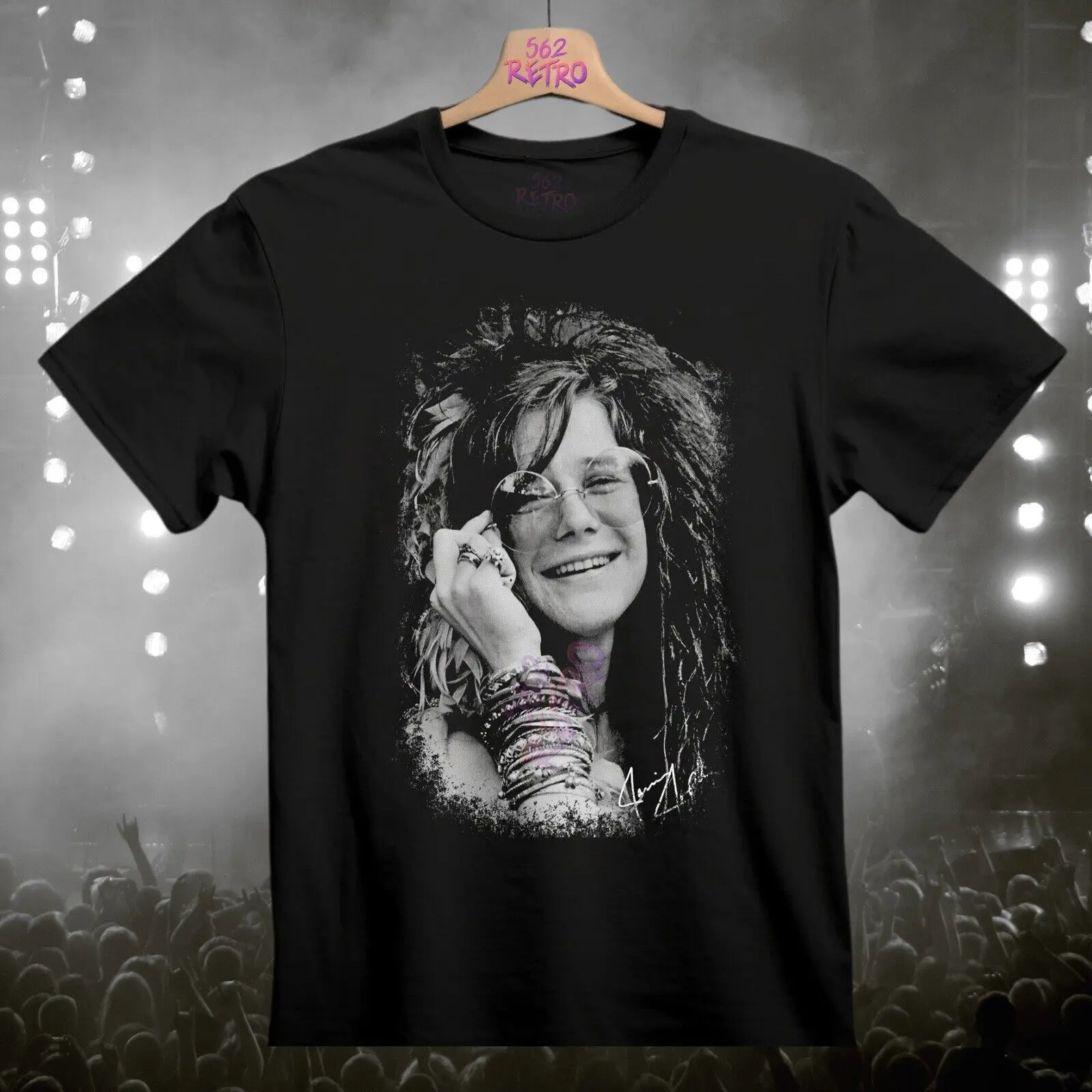 

Janis Joplin Classic Rock Band T-Shirt Black S-3XL