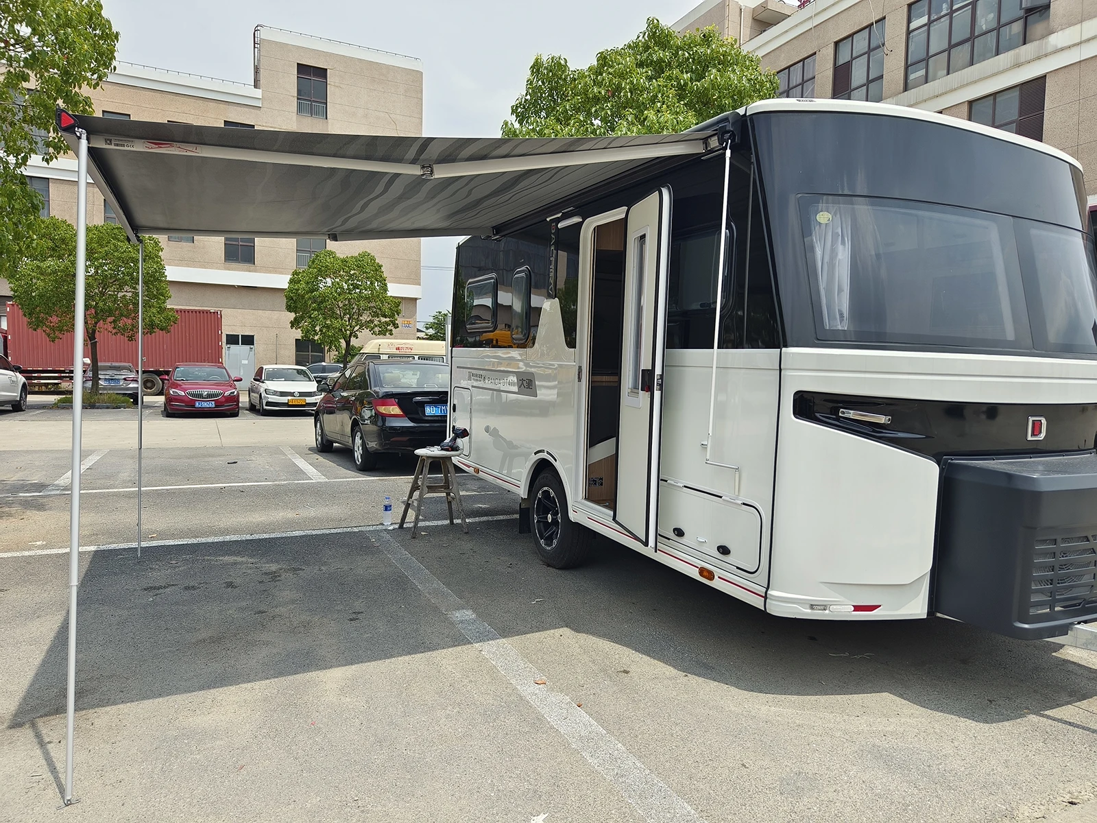 الراقية RV التخييم في الهواء الطلق المظلة خيمة سقف السيارة الجانب خيمة المظلة مقاومة الرياح والمطر #3