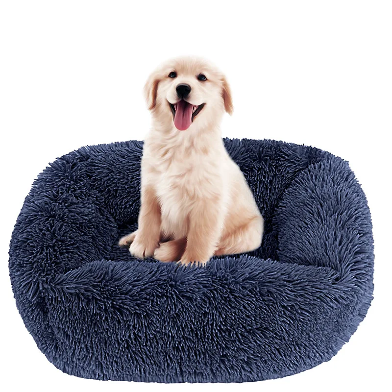 Dog Beds Plush Pet Bed Fluffy  Cushion Mat Pets Small Breeds Kennel Supplies Products Medium Blanket Puppy