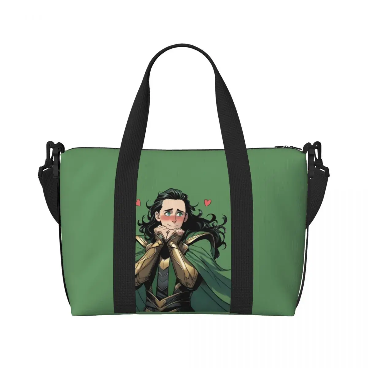 

Изготовленная на заказ пляжная большая сумка Loki для женщин, очень большая спортивная ручная кладь Trickster God, дорожные сумки для покупок