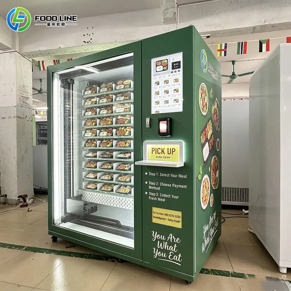 Automatic Fresh Meal Delivery Cabinet for Office School Commercial Vending Machine