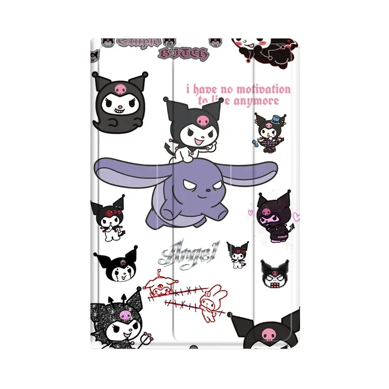 Sanrio Kuromi with Pen Slot for IPad 9th 10.2 Air 2021 10.2 Mini 5 Air 4 10.9 11 Silicone Protective Case IPad Pro 11 Inch Cover