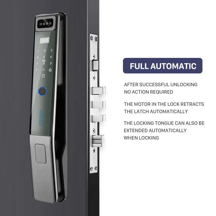 Goking cheap price manufacturer nfc rfid card wifi access door lock 3d face recognition keyless smart home lock fingerprint