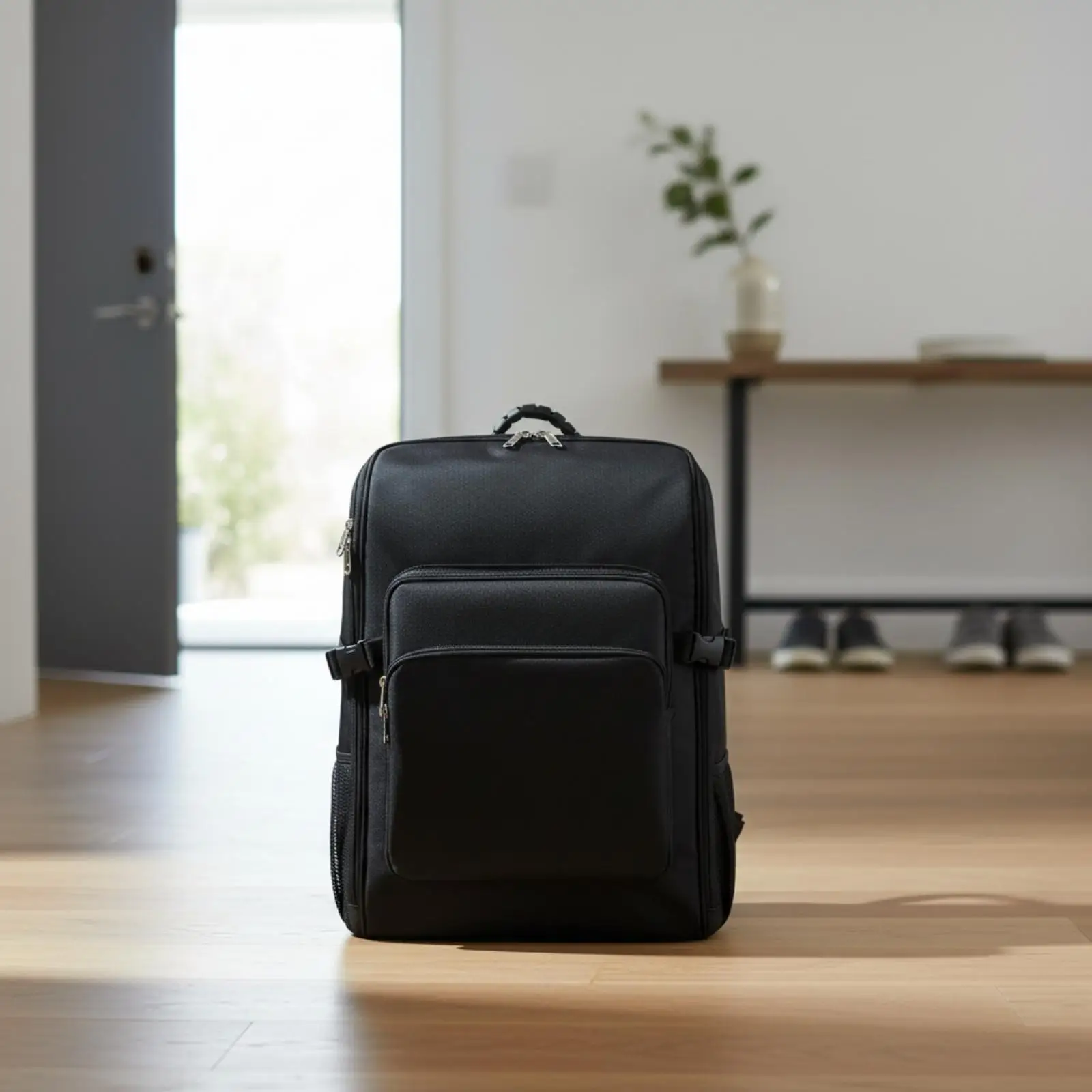 Heavy Duty Cleaning Equipment Backpack for Janitors with Adjustable Side Strap and Top Handle for Easy Transport