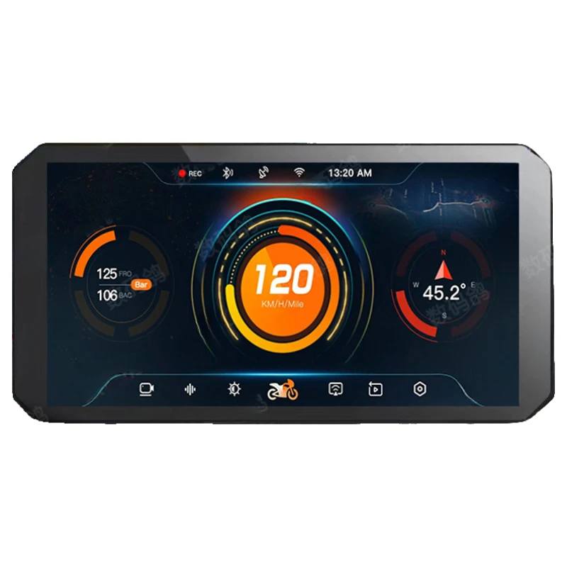 

Y Motorcycle Carplay Recorder Waterproof Intelligent Vehicle Navigation Tire Pressure Monitoring Locomotive Recorder