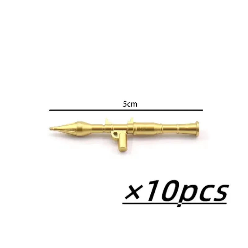 WWII Militärwaffen MOC Bausteine Figuren Soldatenzubehör US Sowjetische Gewehr Mini-Pistole Rakete MG42 RPG Kugel Spielzeug Geschenk – Detail 25