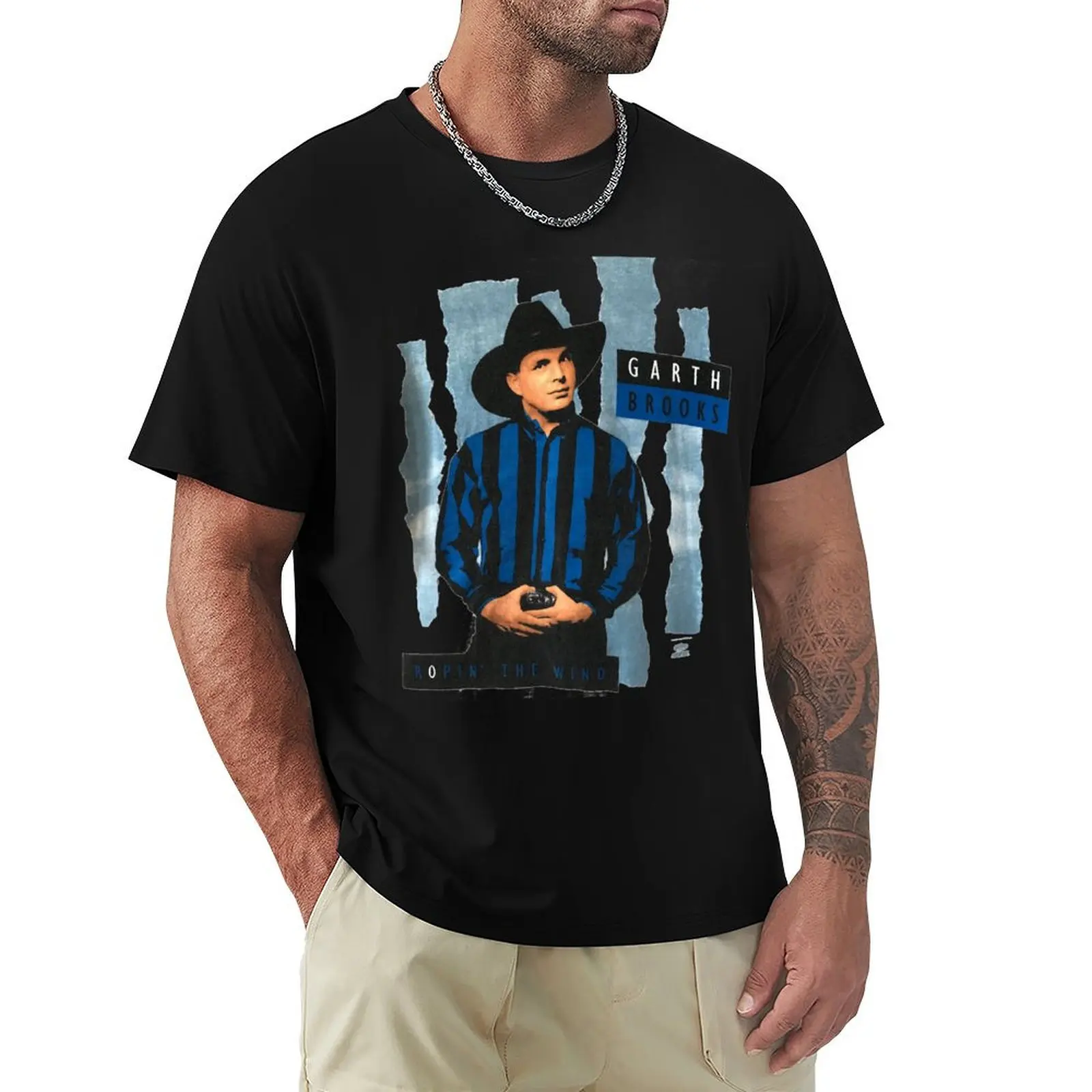 Vintage 90s 1991 Garth Brooks Concert World Tour T-Shirt man t shirt graphic T-Shirt