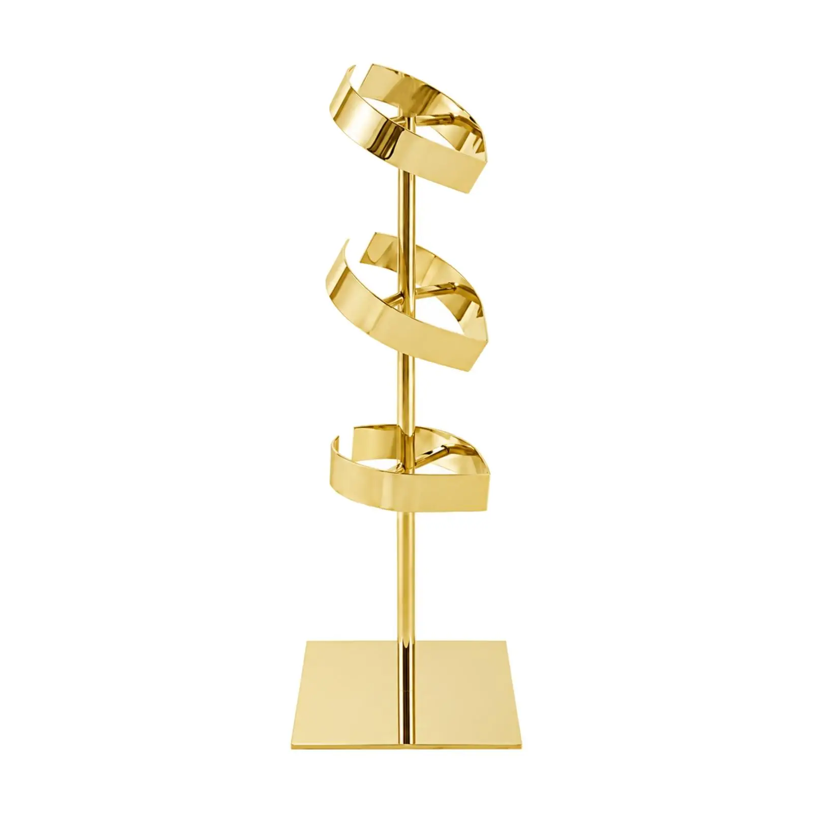 Steel Floor Standing Display Rack for Retail Shop Shirt and Tie Showcase with Round Holders Design