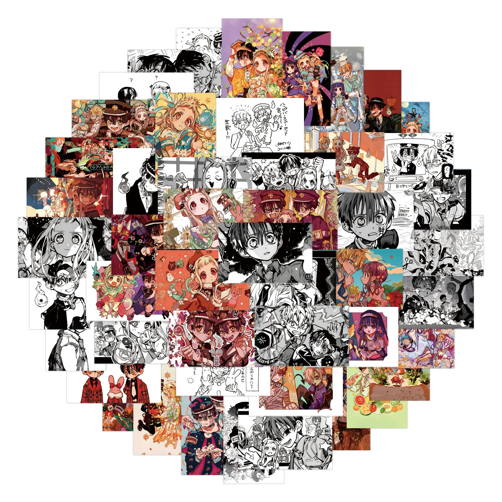 

80 шт. наклейки Yashiro Nene и Hanako, аниме, граффити, наклейки, сделай сам, декоративные наклейки на чашку воды, плоские наклейки