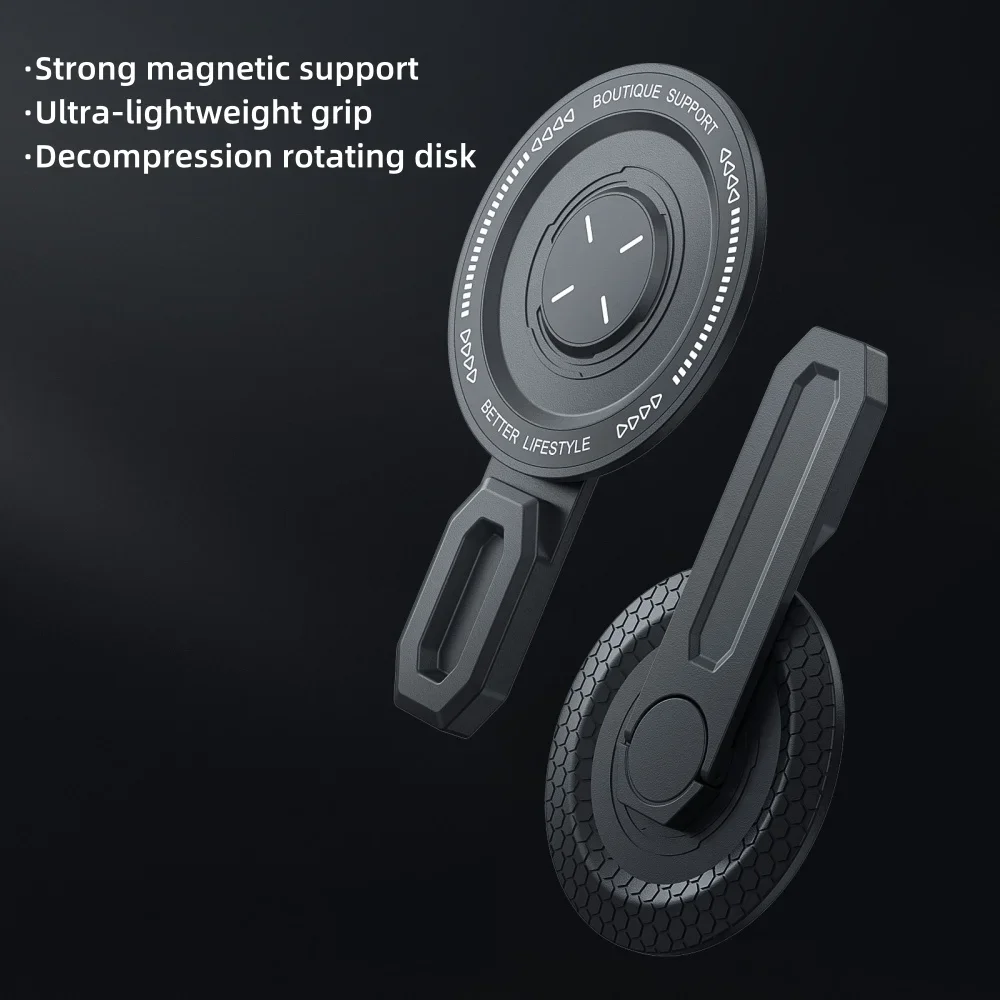 2025 Magnetischer Telefongriffhalter 3-in-1 Magnetischer Fingerringhalter Doppelseitiger magnetischer Telefonständer für iPhone 17 16 15 14 13