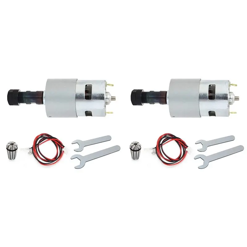 

A20F-2X DC Motor CNC 775 Spindle Motor 100W 12-24VDC 20000RMP + ER11 Collet For DIY Mini CNC 3018 3018Pro 3018Pro-Max
