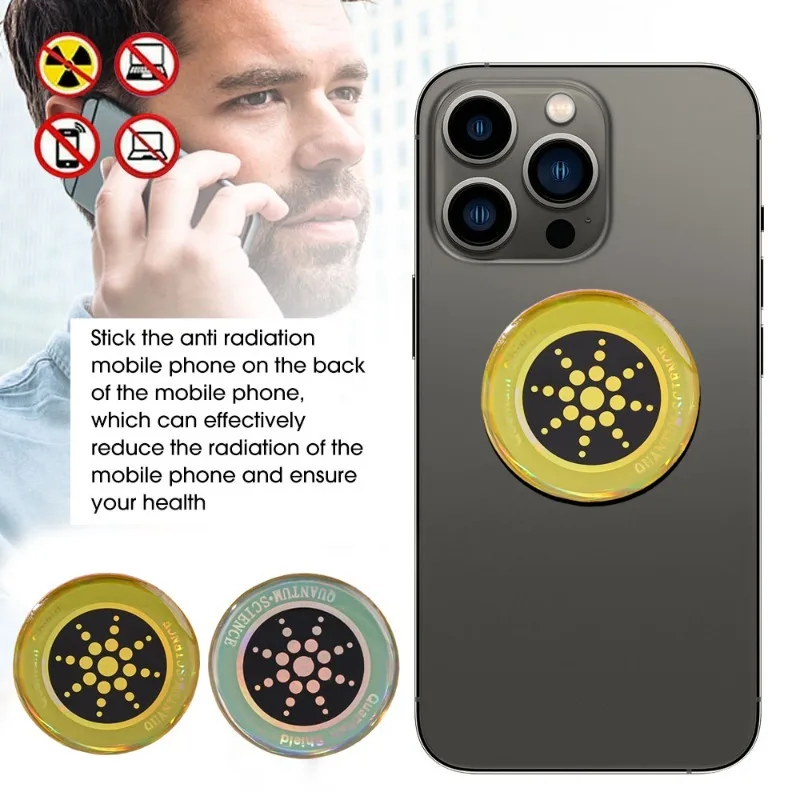 Pegatinas antirradiación para teléfono móvil, protección de la salud, bloqueador EMR para IPhone, Samsung, Xiaomi, Macbook, portátil, 6/1 Uds.