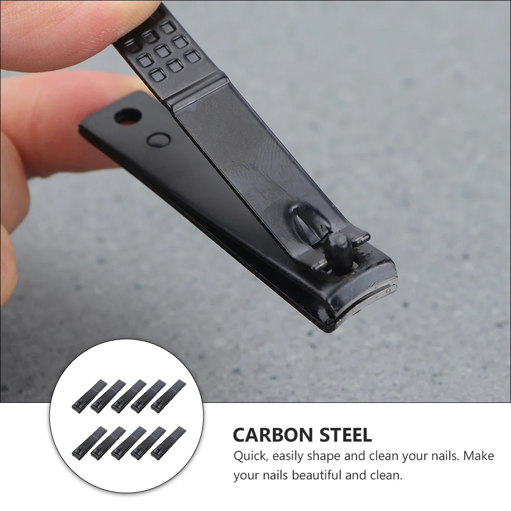 10 قطعة الكربون الصلب مسمار كليبرز حافة حادة مانيكير باديكير مسمار المتقلب القاطع المهنية مانيكير المقص #4