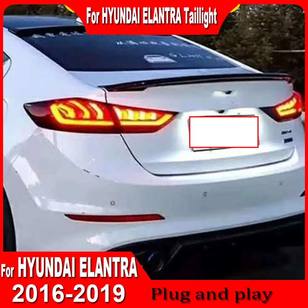 

Стайлинг автомобиля, задний фонарь для Hyundai Elantra 2016, 2017, 2018, 2019, задние фонари Elantra, DRL, противотуманный тормоз, указатель поворота, задний ход