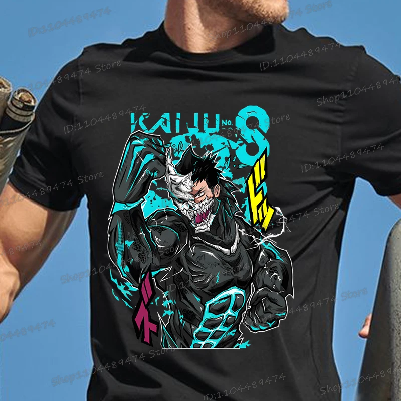 

Japanese Anime Kaiju No 8 T-shirt Men's Punk Style Soshiro Hoshina Tees Manga Lover Gift Shirt Graphic Unisex Kaiju No 8 T Shirt
