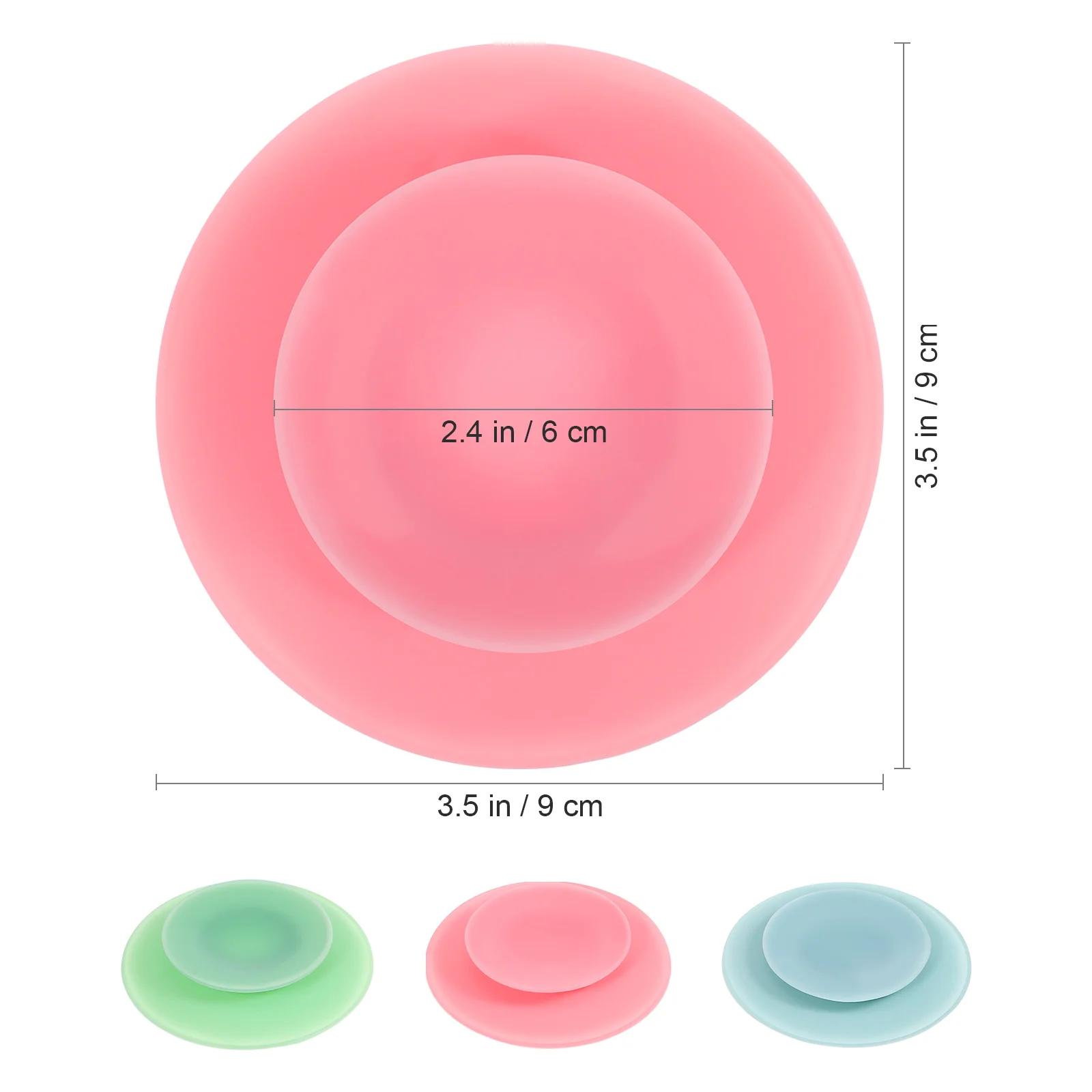 3 Pcs Suction Pad Bottle Neck Decor Plate Bowl Sucker Placemat Dinner Silica Gel Toddler Baby Tableware