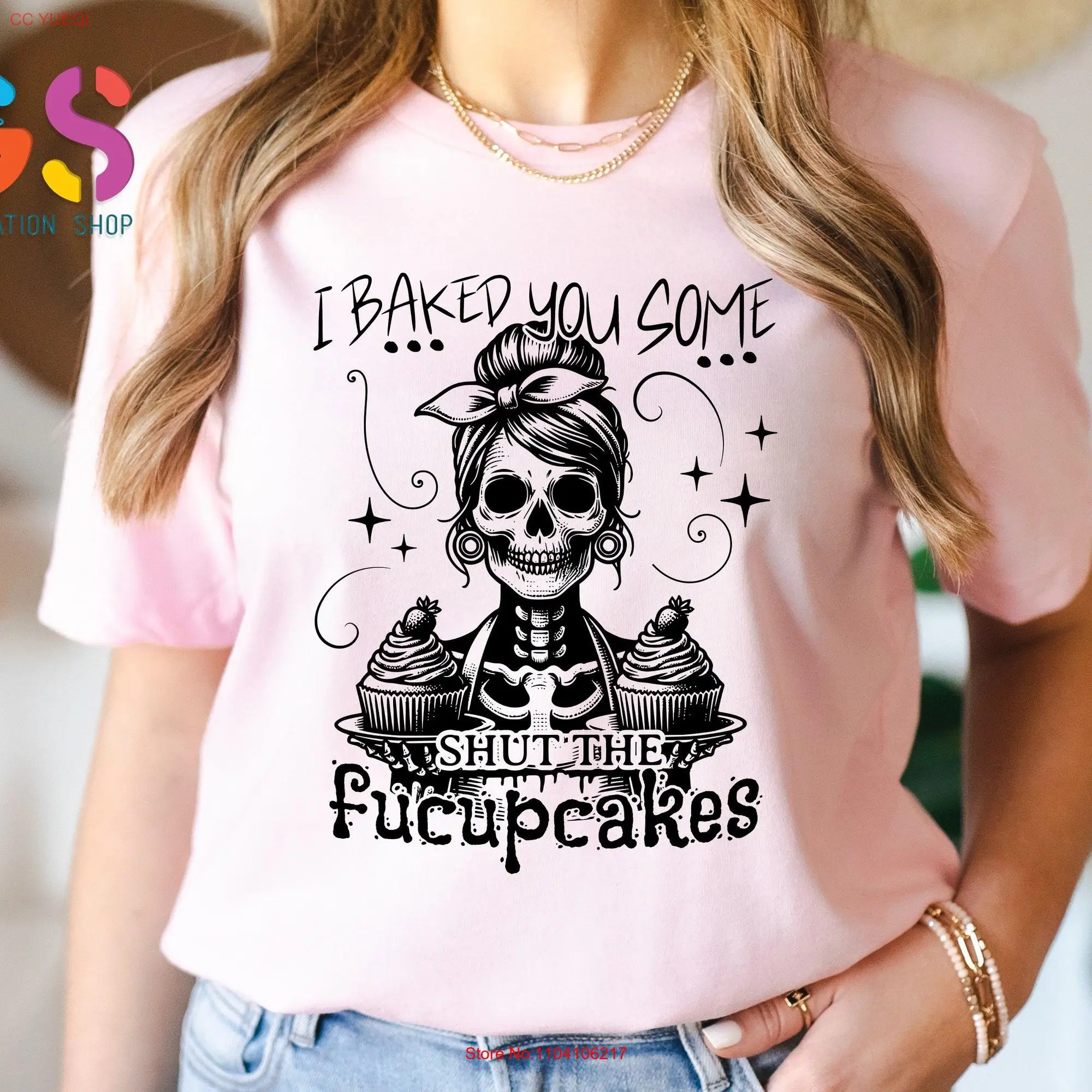 

Забавная футболка с длинным или коротким рукавом для выпечки кексов