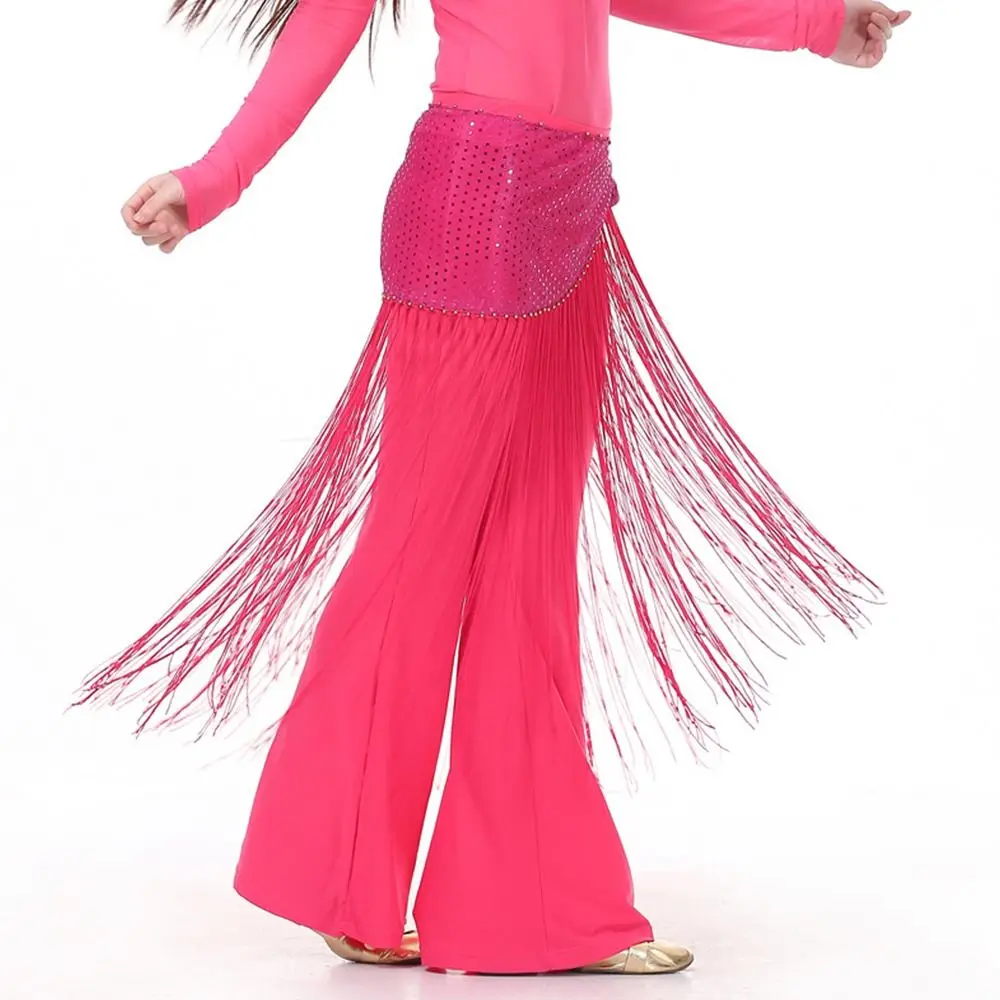 

Sequins Tassels Belly Dance Belt Shiny Street Dance Triangle Hip Scarf Jazz Dance Show Costumes Dancer Skirt