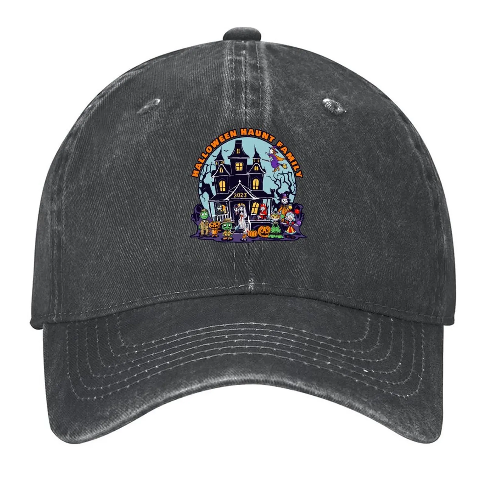 

This Halloween Haunt Family 2023 design is available exclusively for members of the official Halloween Haunt Family Baseball Cap
