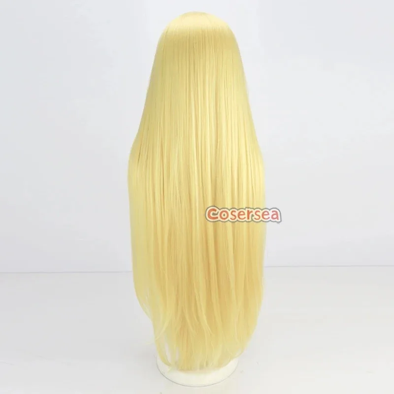 Cosersea Hoshikawa Sara تأثيري الباروكات الظاهري YouTuber Hoshikawa Sara 100 سنتيمتر طويل شقراء كوس شعر مستعار الاصطناعية الشعر مقاومة للحرارة