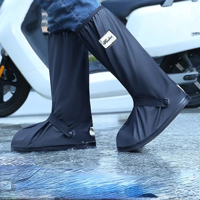 A Pair Creative Waterproof Reusable Motorcycle Cycling Bike Rain Boot Shoes Covers Rainproof Shoes Cover Rainproof Thick