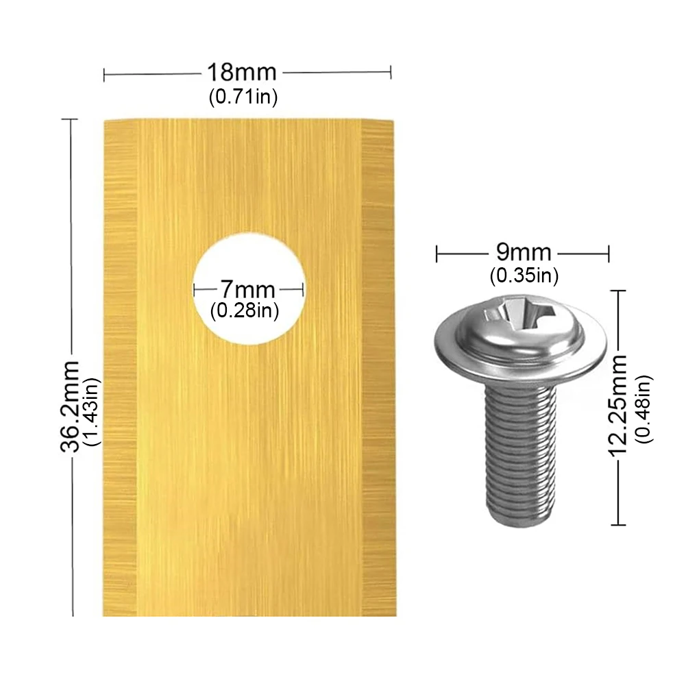 18 buah Set pisau pemotong pemotong rumput baja tahan karat pisau pemotong pemotong rumput lubang tunggal pisau pemotong rumput untuk Worx Landroid pemotong rumput