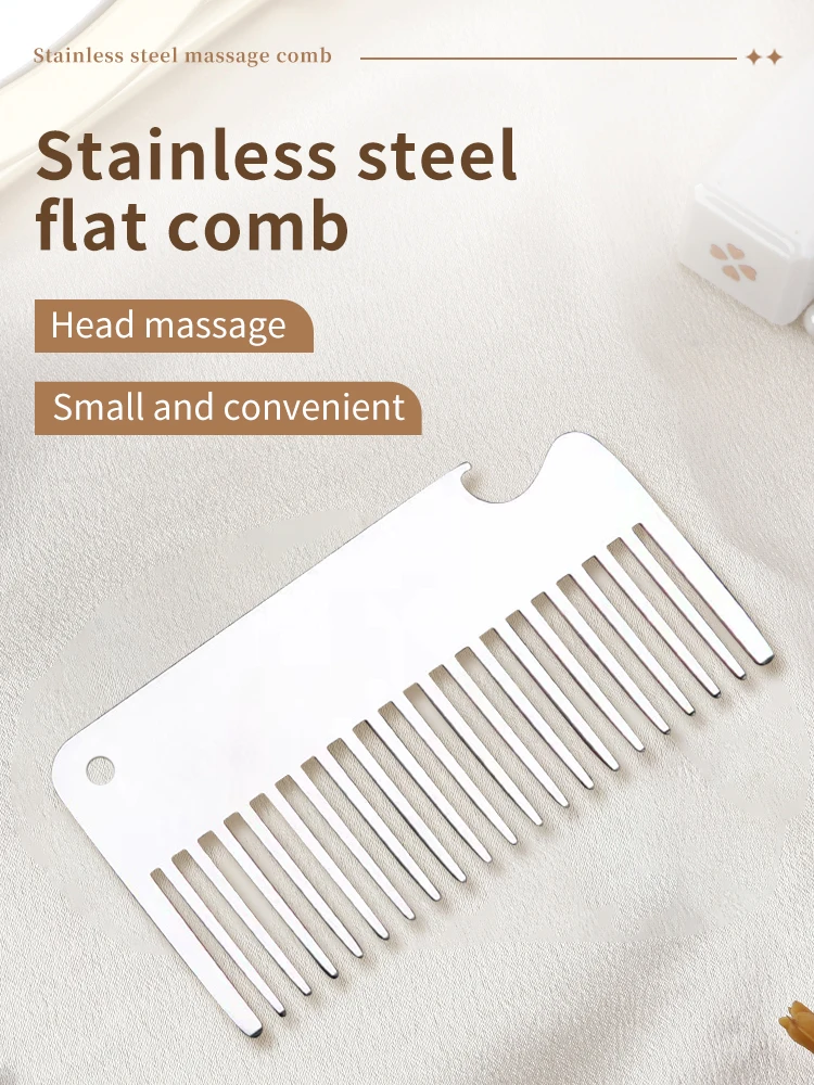 Gua Sha Stainless Steel Massager Comb for Face Massage Scraper Facial Skin Care Head Massage Comb Beauty Skincare Scraping Comb