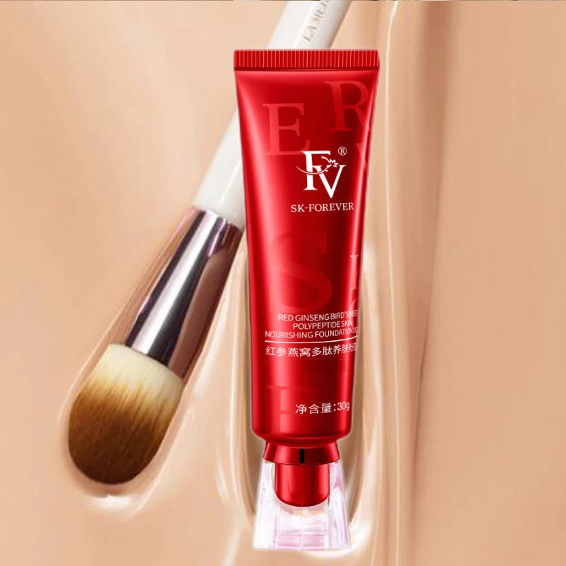 FV Concealer Cream Flawless Foundation Original Maquillaje Red Ginseng Herbal Skin Care Face Base Makeup Liquid Blemish Cover