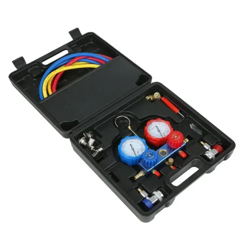 Gauge Snow Type Pressure Gauge Refrigerant Dual Gauge Valve 22-134-410-404 Universal Model Automobile Air Conditioning Fluorine