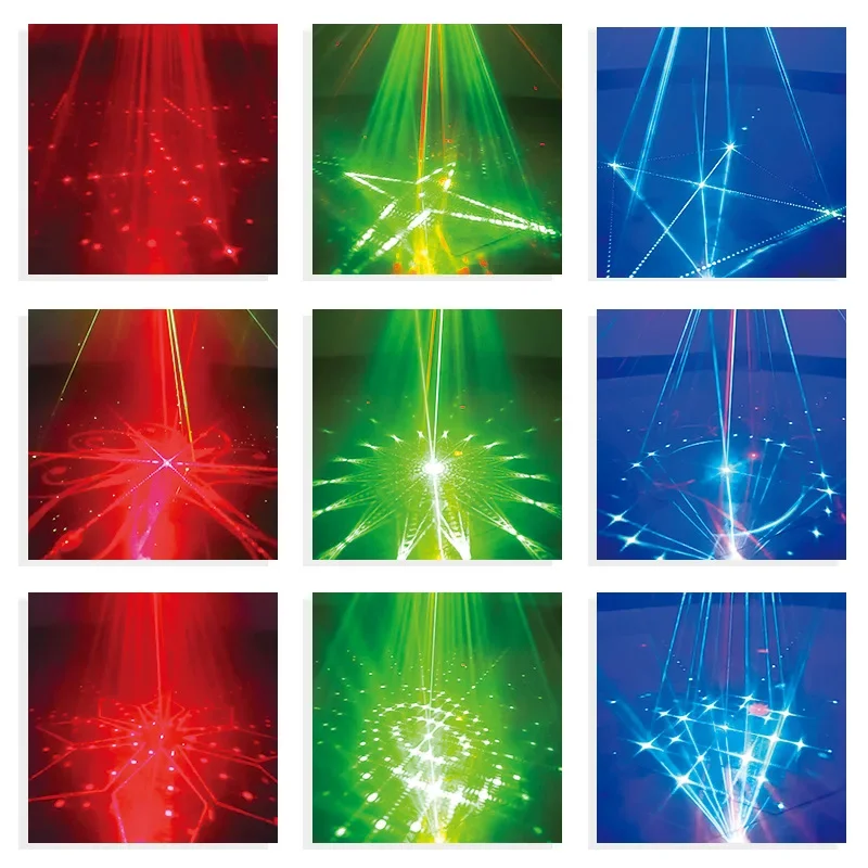 Projecteur Laser à Faisceau LED pour Effet d'Éclairage de Scène, Machine à struction ée, Son à Distance, Flash Magique, pour Boîte de Nuit