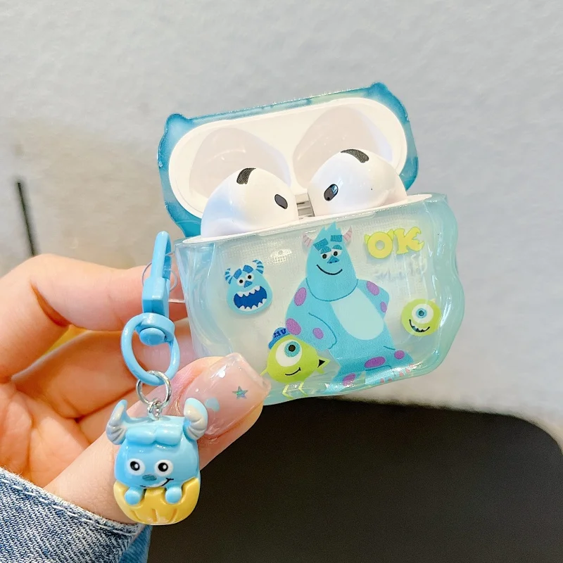 Disney Monsters University earphone Case Pendant for AirPods Pro 2nd gen Cute Cover for AirPods 1 2 3 4 Protective Cases