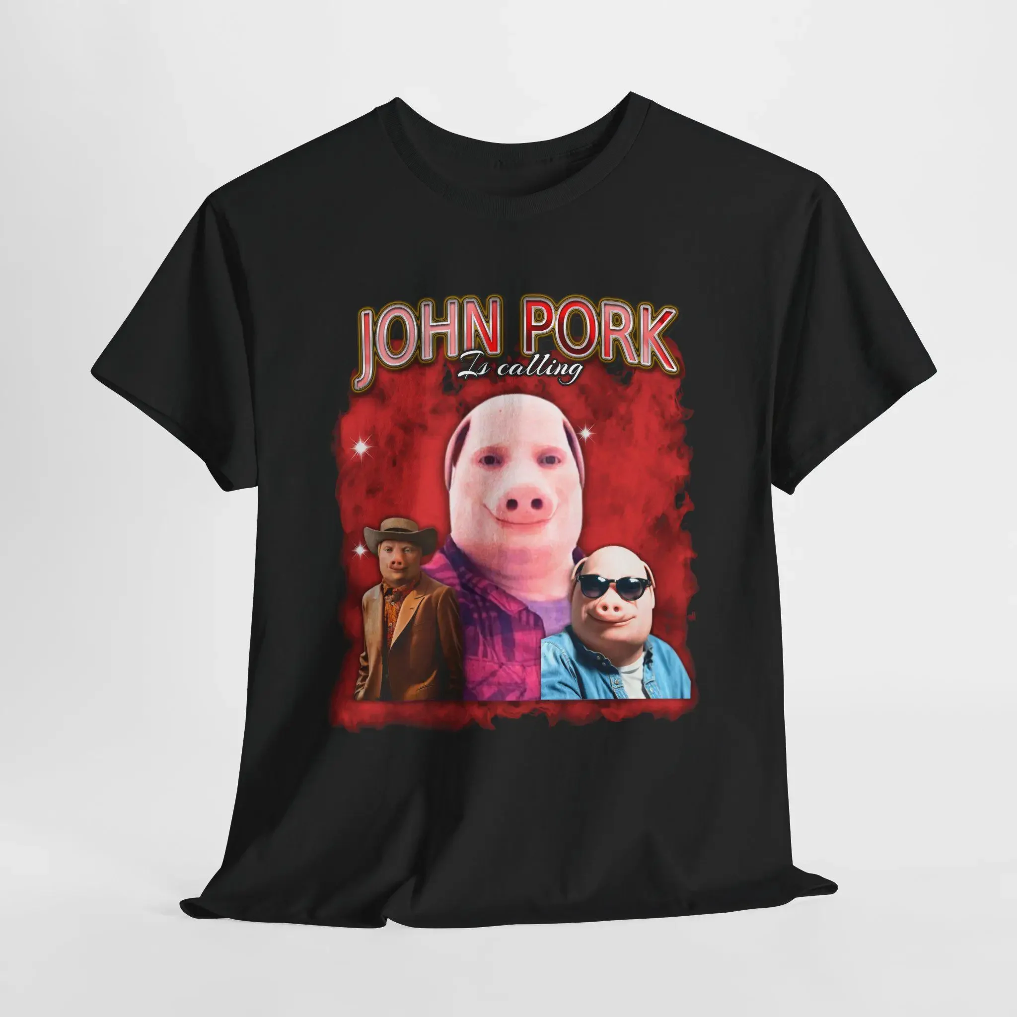 مضحك الرجال النساء خنزير تيز القمم جون بورك يدعو الرد على المكالمات الهاتف قميص التي شيرت 90s القوطية الهيب هوب تي شيرت الشارع الشهير الملابس