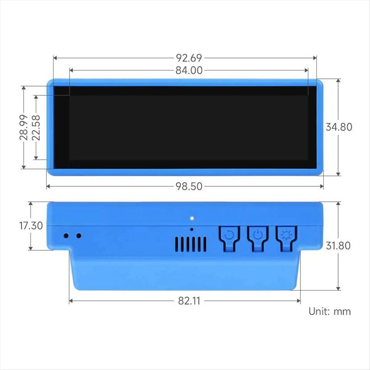 For XiaoZhi AI Chat Robot Box 3.49Inch LCD Touchscreen ESP32-S3 N16R8 Development Board Wi-Fi BLE 5