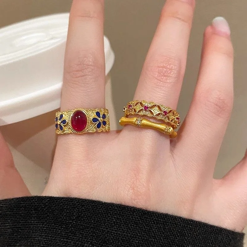 anel-de-dedo-aberto-feminino-retro-dourado-esmaltado-com-no-de-bambu-estilo-chines-moderno-sensacao-de-luxo