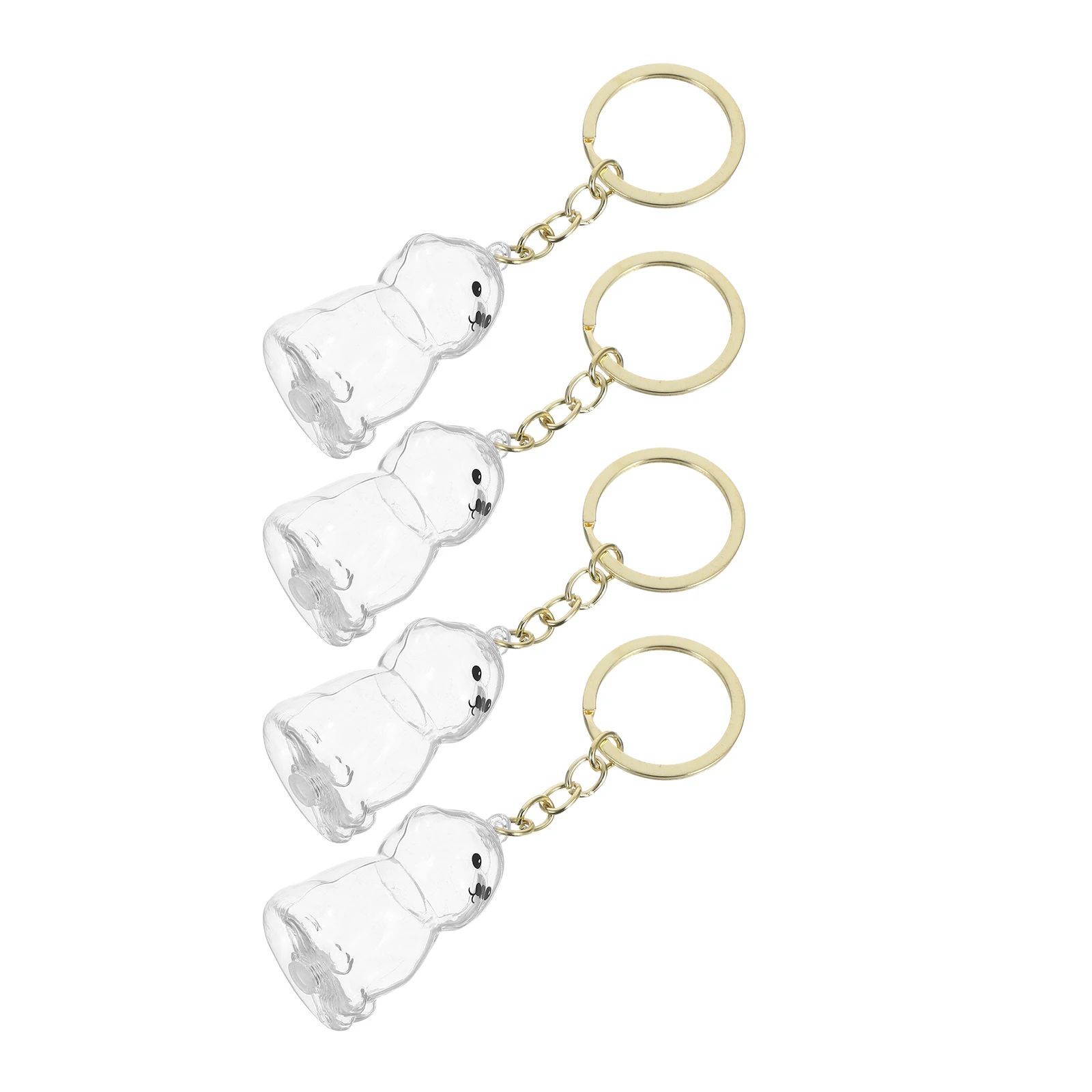 

4Pcs Pet Hair Keepsake Box Keychain Dog Cat Memorial Urn Innovative Storage for Precious Pet Memories Memorial Box for Dog