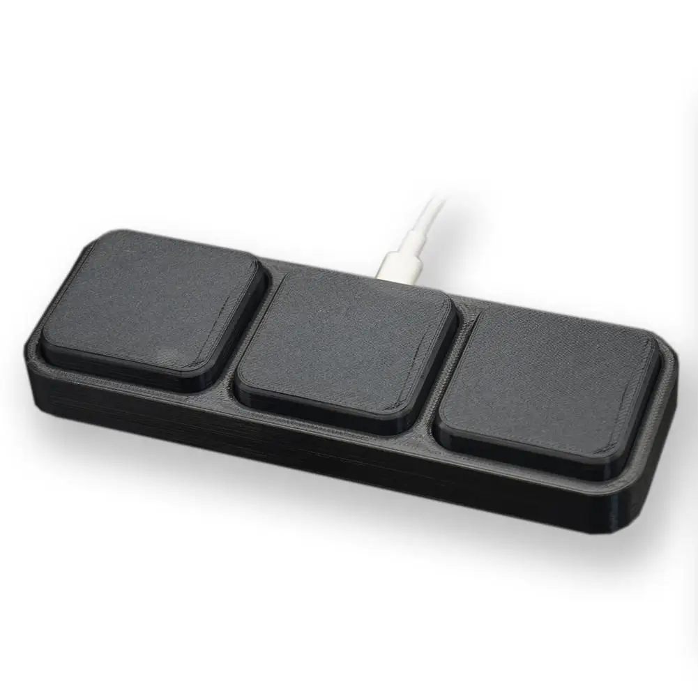 Programowalna klawiatura makro USB z dużymi klawiszami 3/2/1 dla Windows Linux MacOS, klawisze klawiszowe, mysz, jeden klawisz, mini klawiatura USB