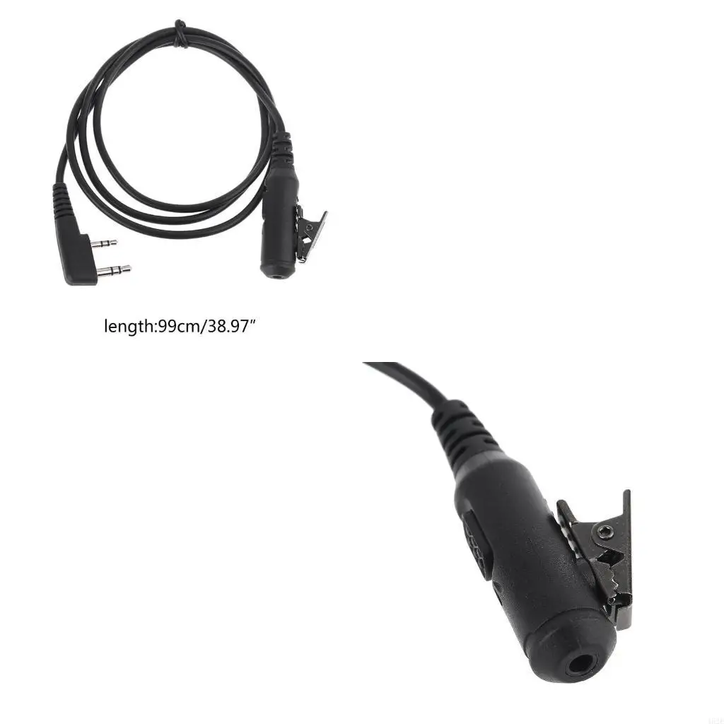 462E 2Pin to 3.5mm Female Earpiece Transfer Cable 185cm for Retevis RT21 RT22 Walkie Talkie Wear Resistant